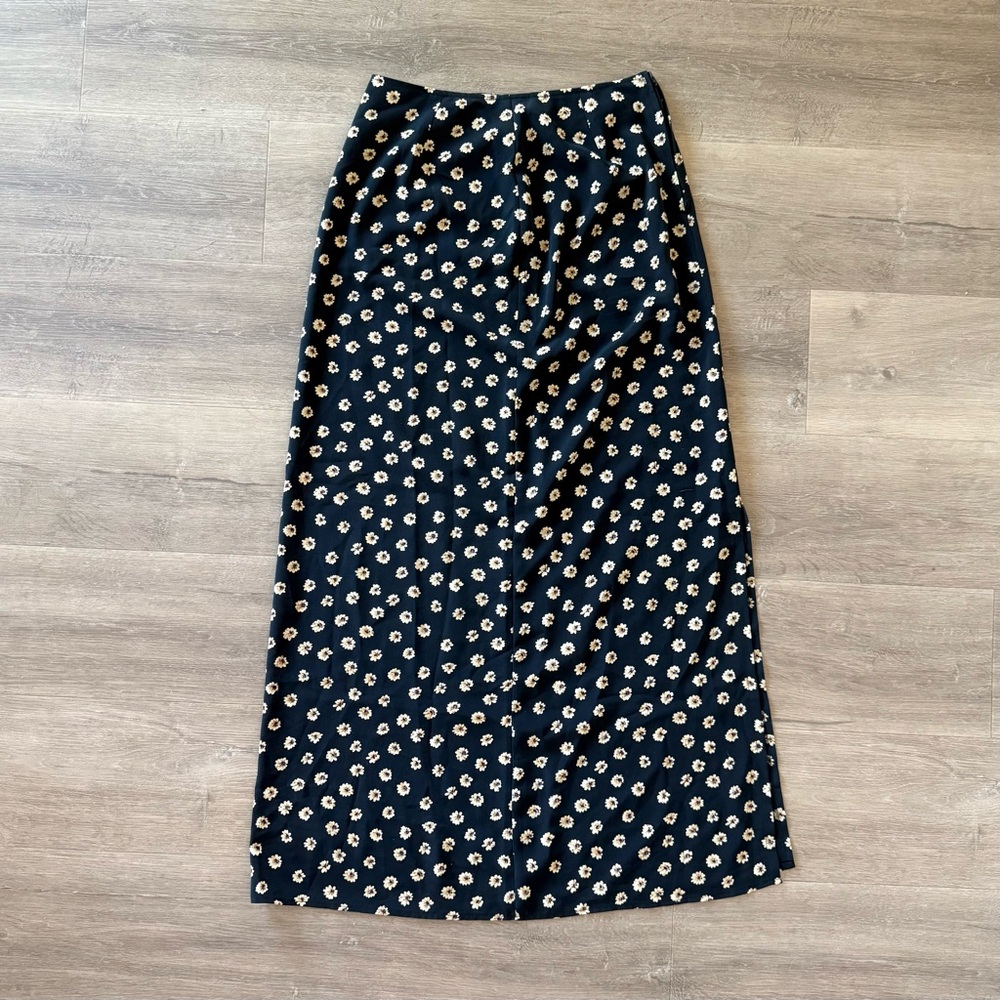 Vintage 90s Floral Maxi Skirt